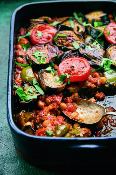 Aubergine Chickpea Bake Rezept Sami Tamimi