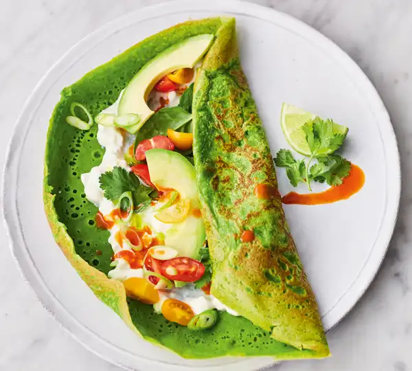 Spinatpfannkuchen Rezept Jamie Oliver (© David Loftus)