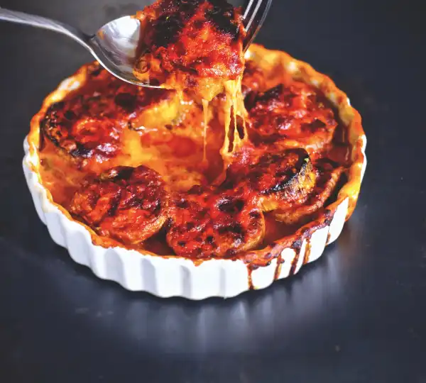 Das Rezept Melanzane alla parmigiana aus dem Kochbuch Pura Passione von Claudio del Principe (© © Claudio Del Principe, AT Verlag)