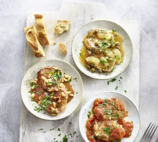 Kalbsschnitzelchen aus dem Kochbuch Kochen mit Martina&Moritz Schnell+Einfach=Einfach Gut von Martina Meuth und Bernd Neuner-Duttenhofer