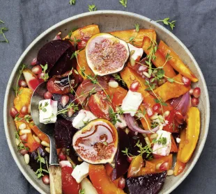 Geröstete Gemüse-Bowl_feta